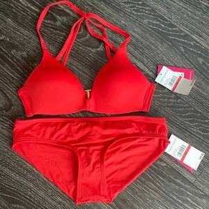 NWT Vince Camuto Red Bikini XS
